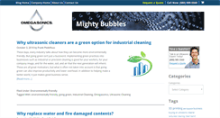 Desktop Screenshot of blog.omegasonics.com